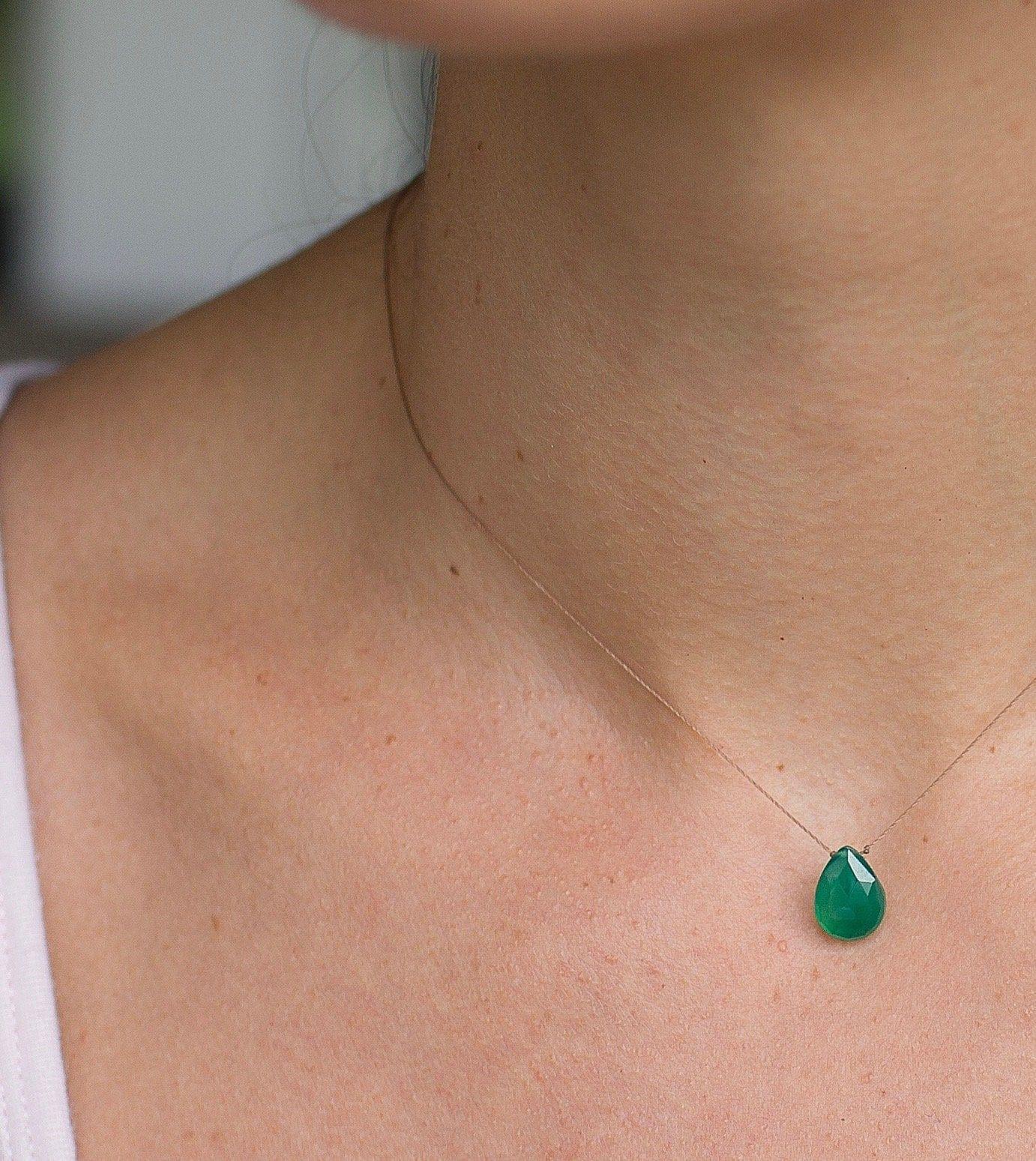 Green Onyx Luxe Bereavement Necklace