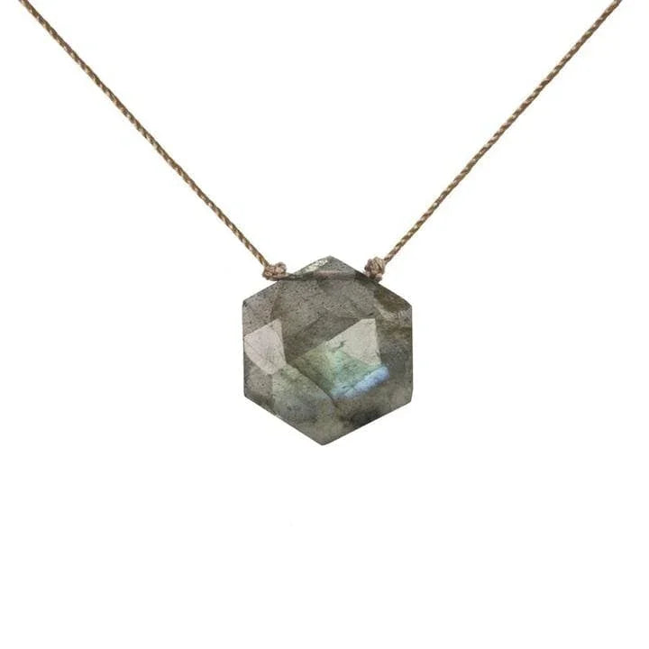 Labradorite Sacred Geometry Necklace to Transform