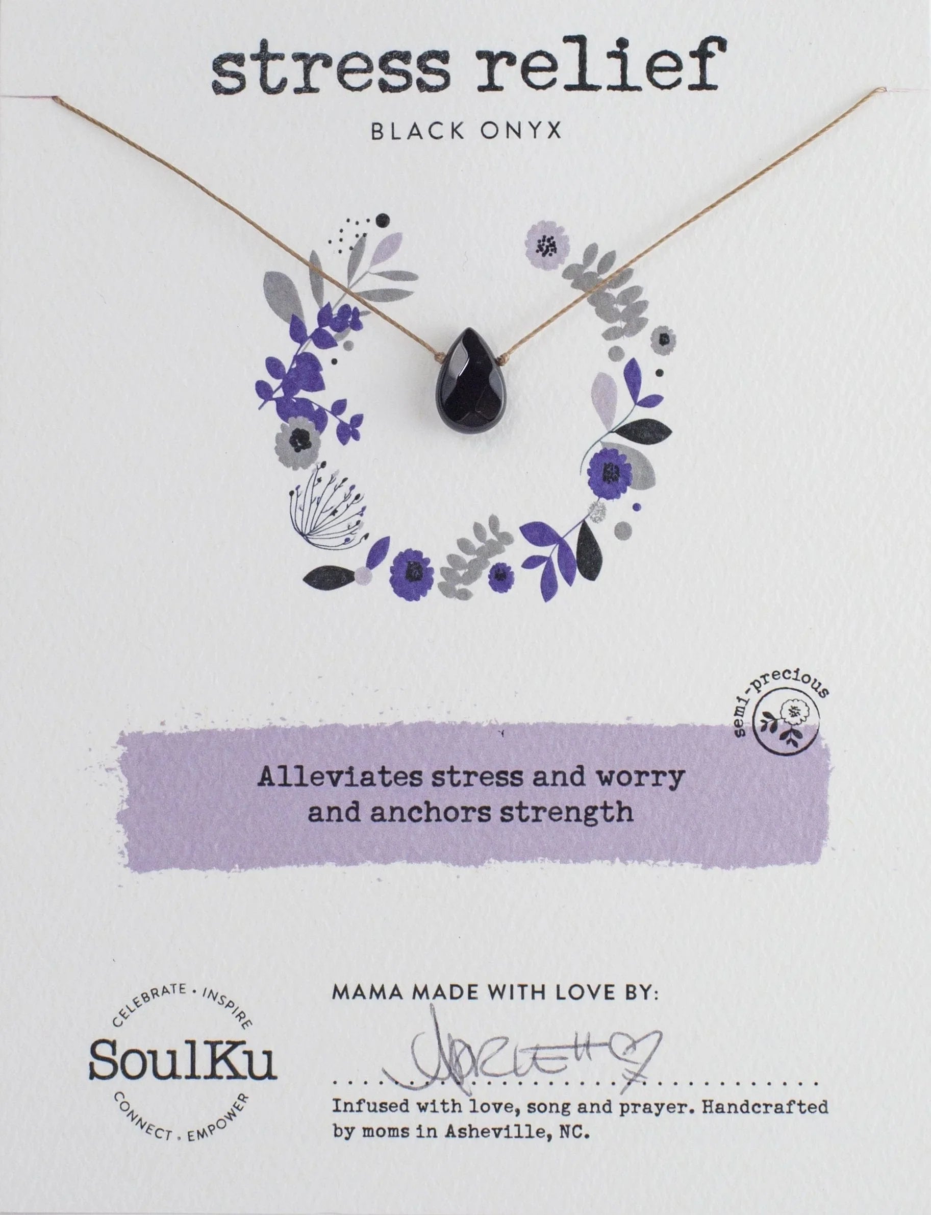 Onyx Soul-Full of Light Stress Relief Necklace
