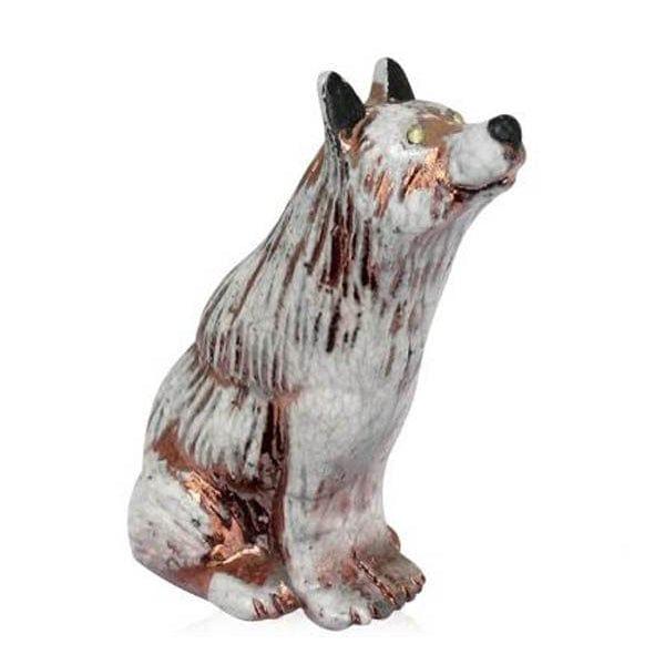 Spirit Friends Raku Wolf - Body Mind & Soul