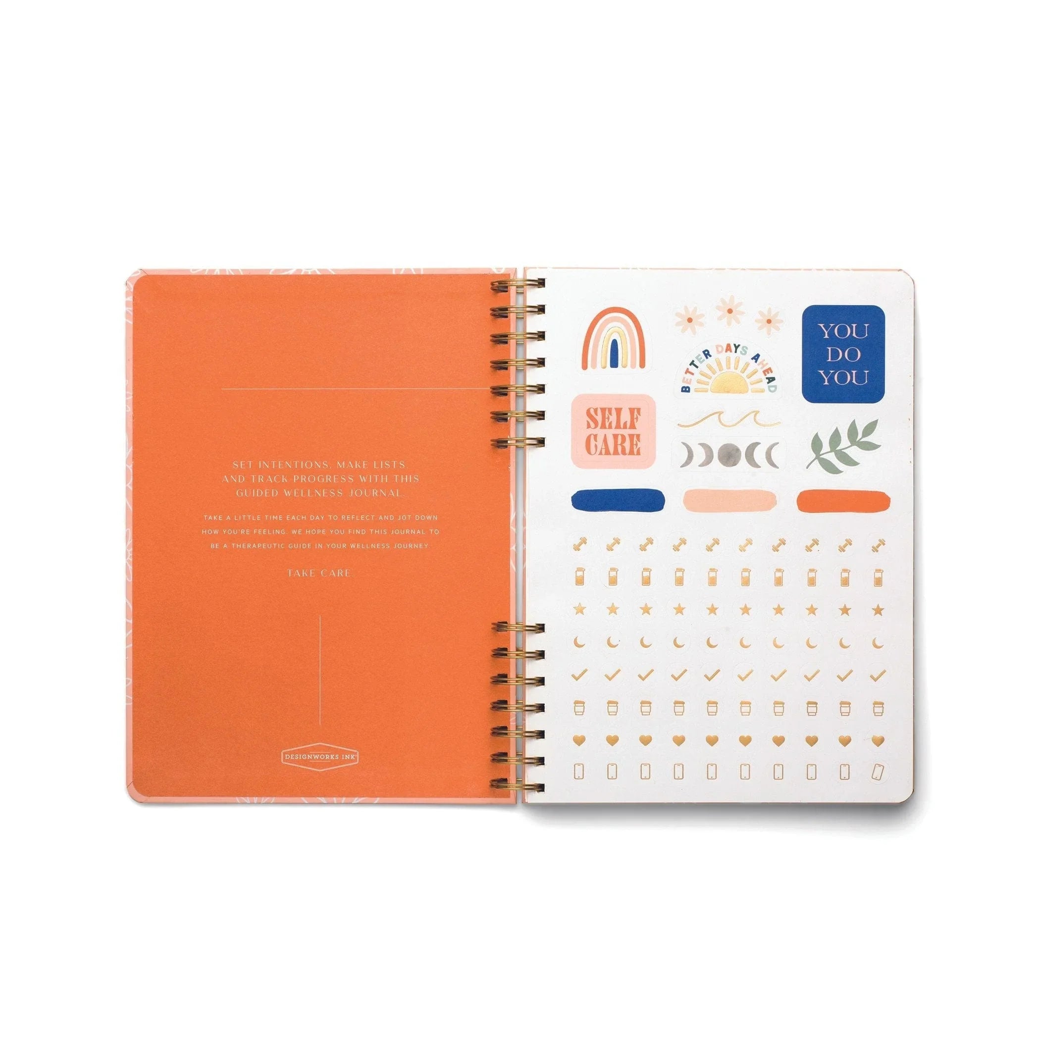 Take Care' Guided Wellness Journal Inside