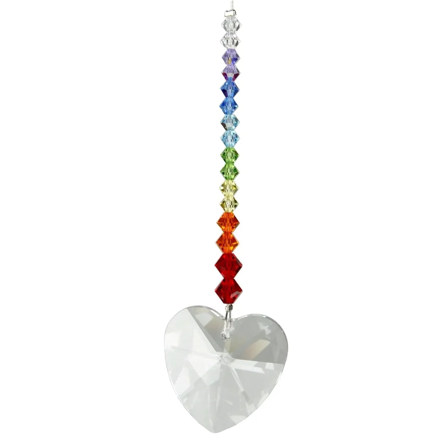 Crystal Daydreams Rainbow Heart Suncatcher