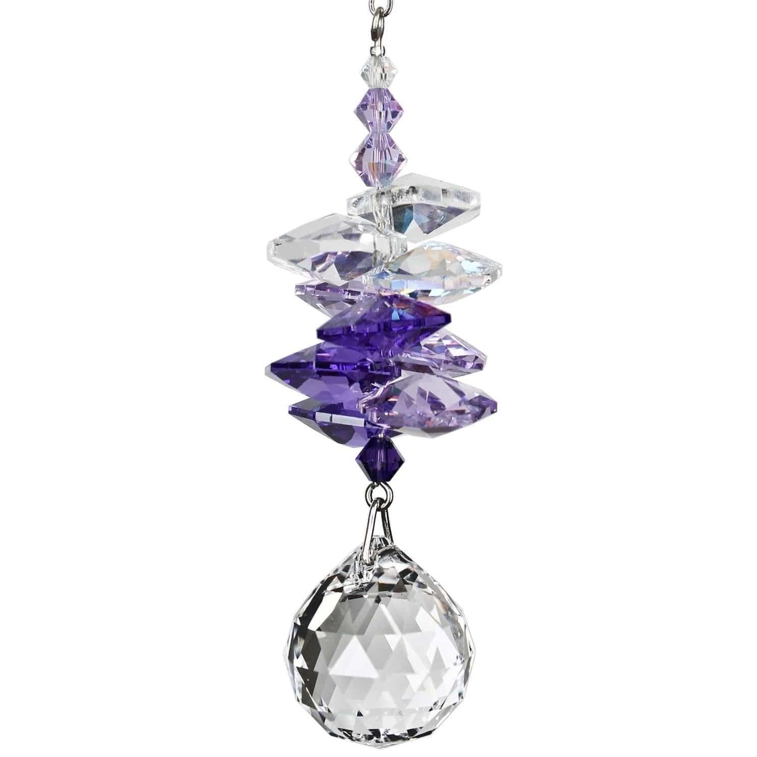 Crystal Purple Cascade Suncatcher