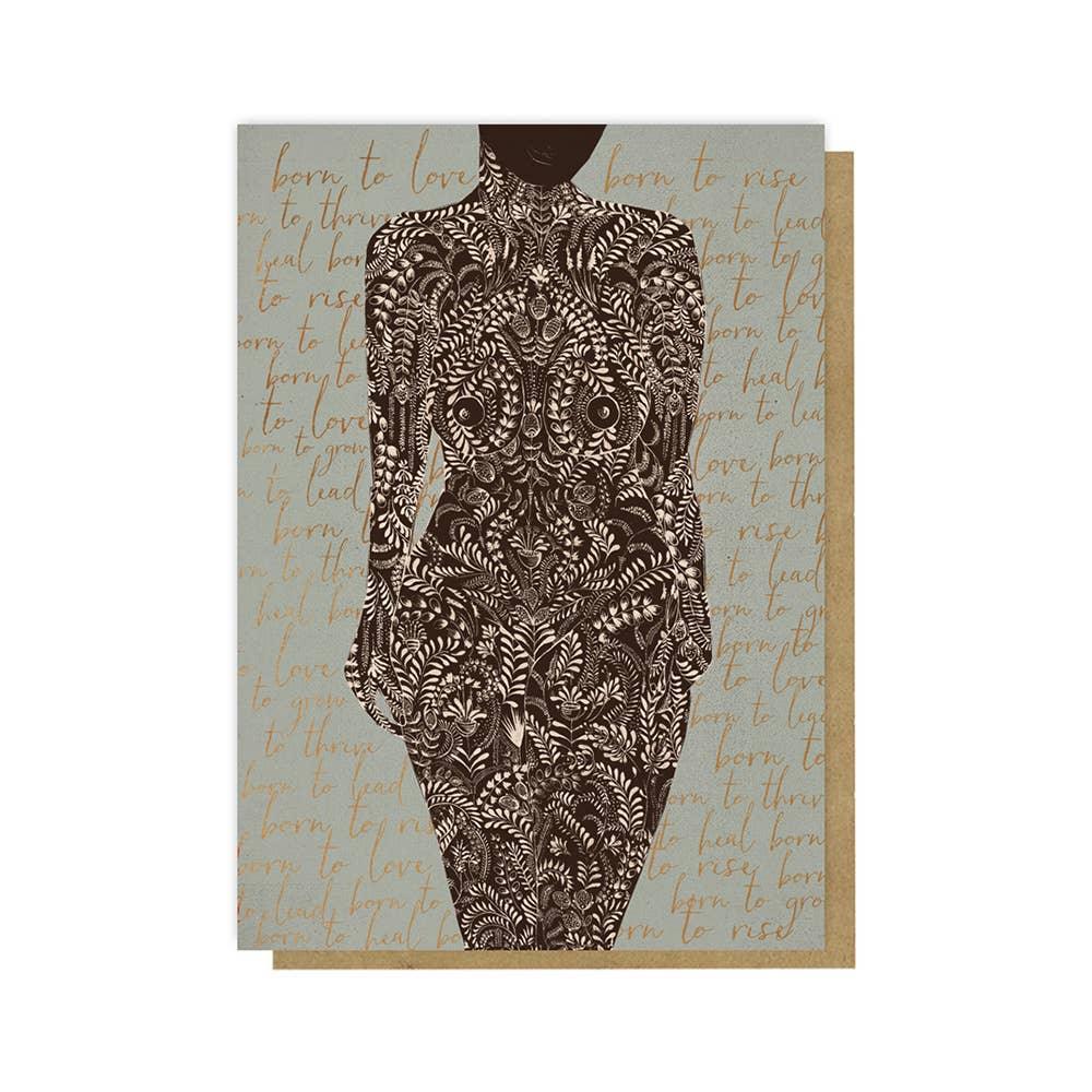 PAPAYA - Greeting Card - Living Woman