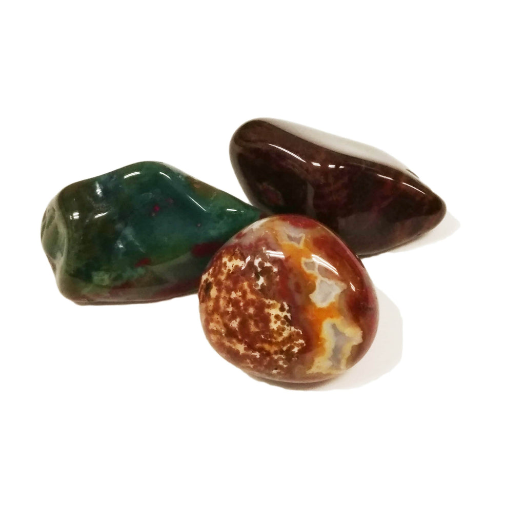 Jasper Fancy for healing, tranquility, wholeness, well-being Tumbled