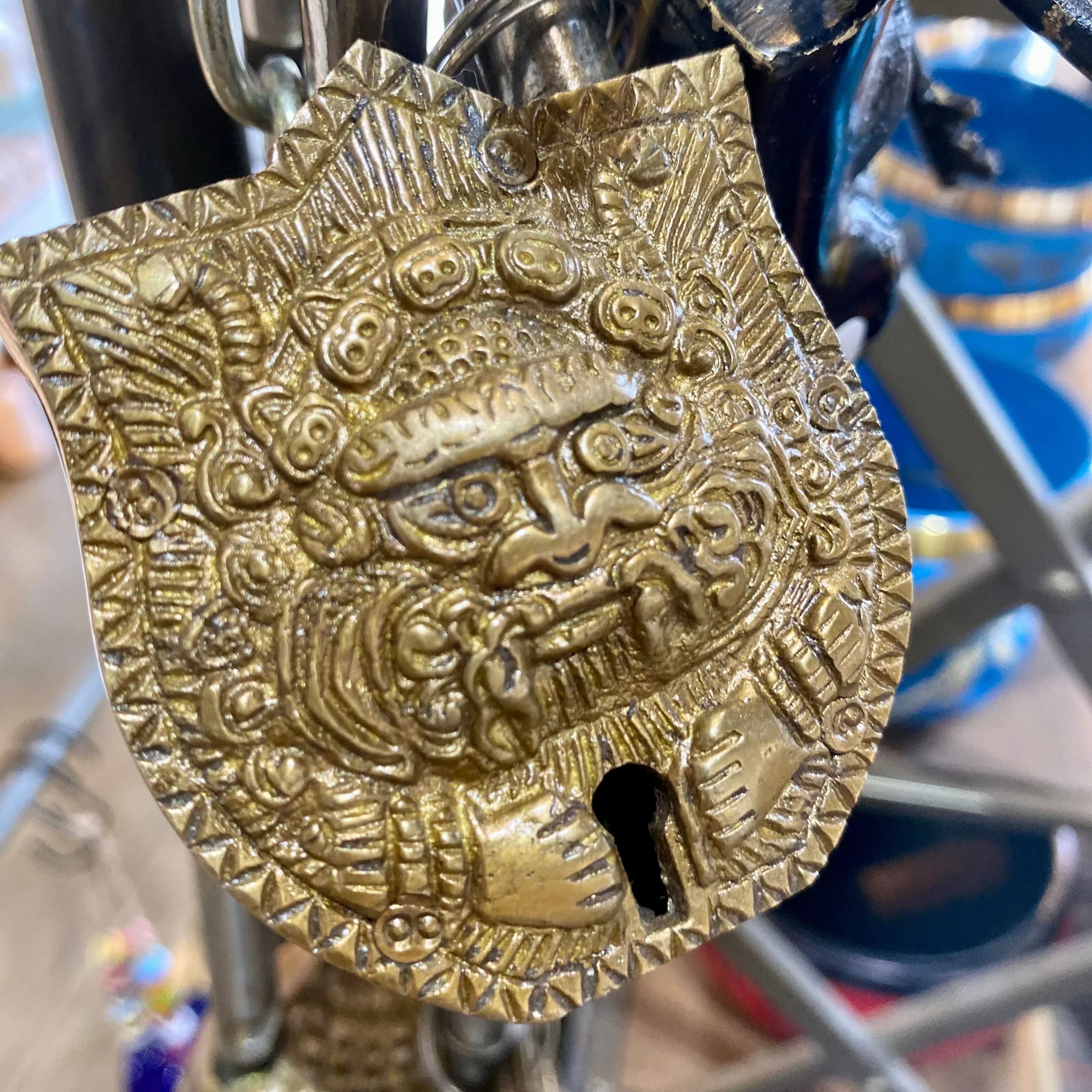 Buddha Brass Tibetan Antique Lock
