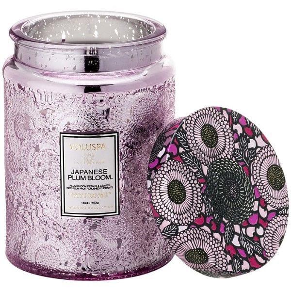 Japanese Plum Bloom Large Embossed Jar Candle Default Title