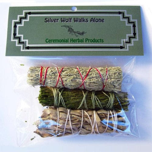 Smudge Variety Pack with White Sage  Cedar  and Sage