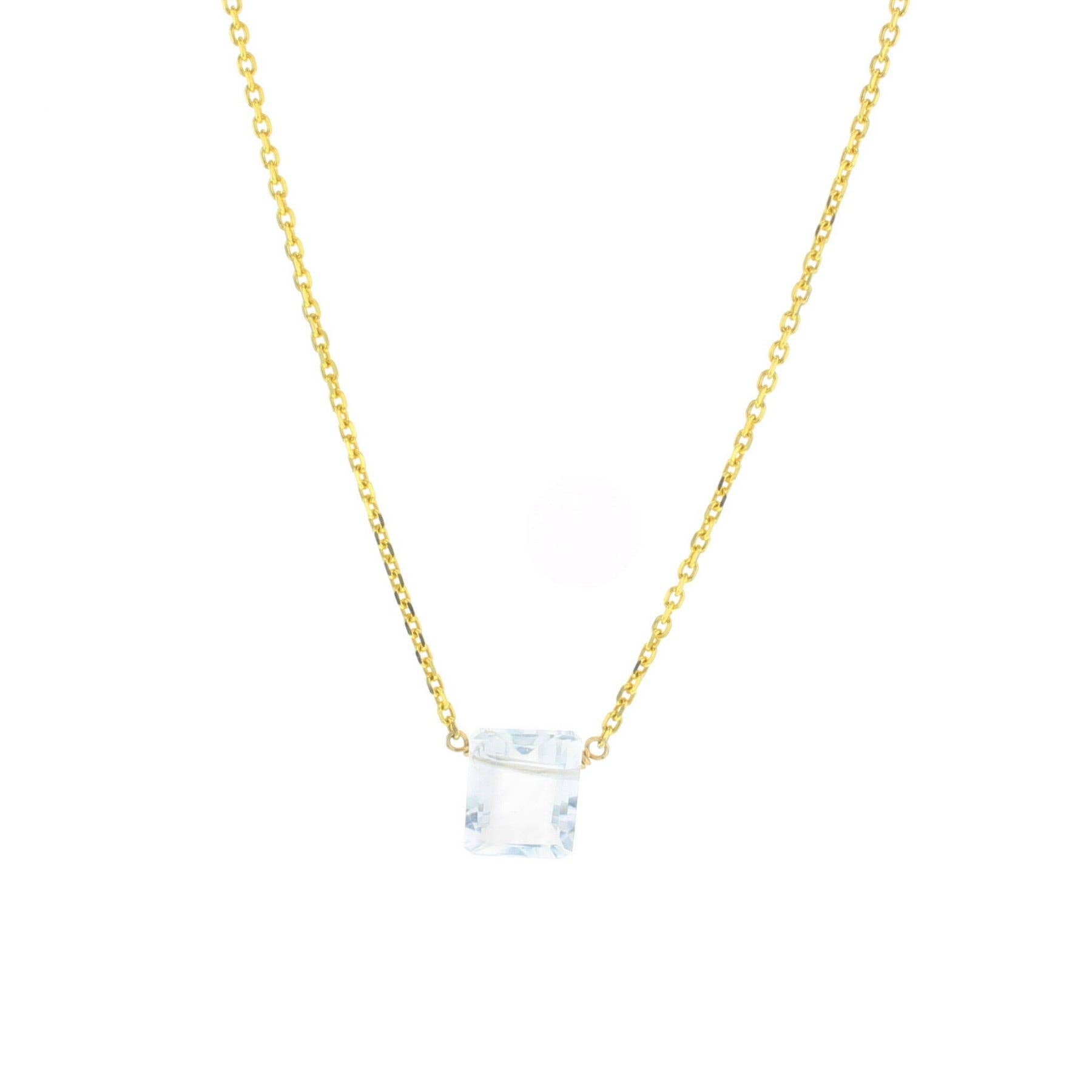 Quartz Parker Necklace Gold