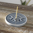 Triple Moon Incense Burner on Table
