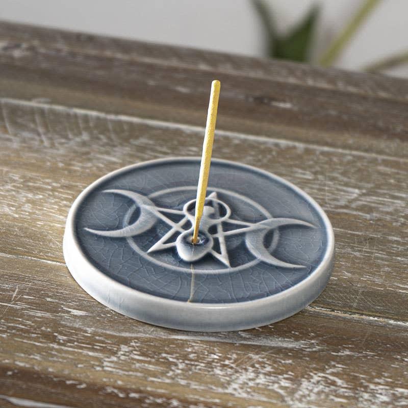 Triple Moon Incense Burner on Table
