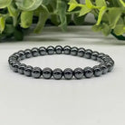 Hematite 6mm Smooth Bead Stretch Bracelet