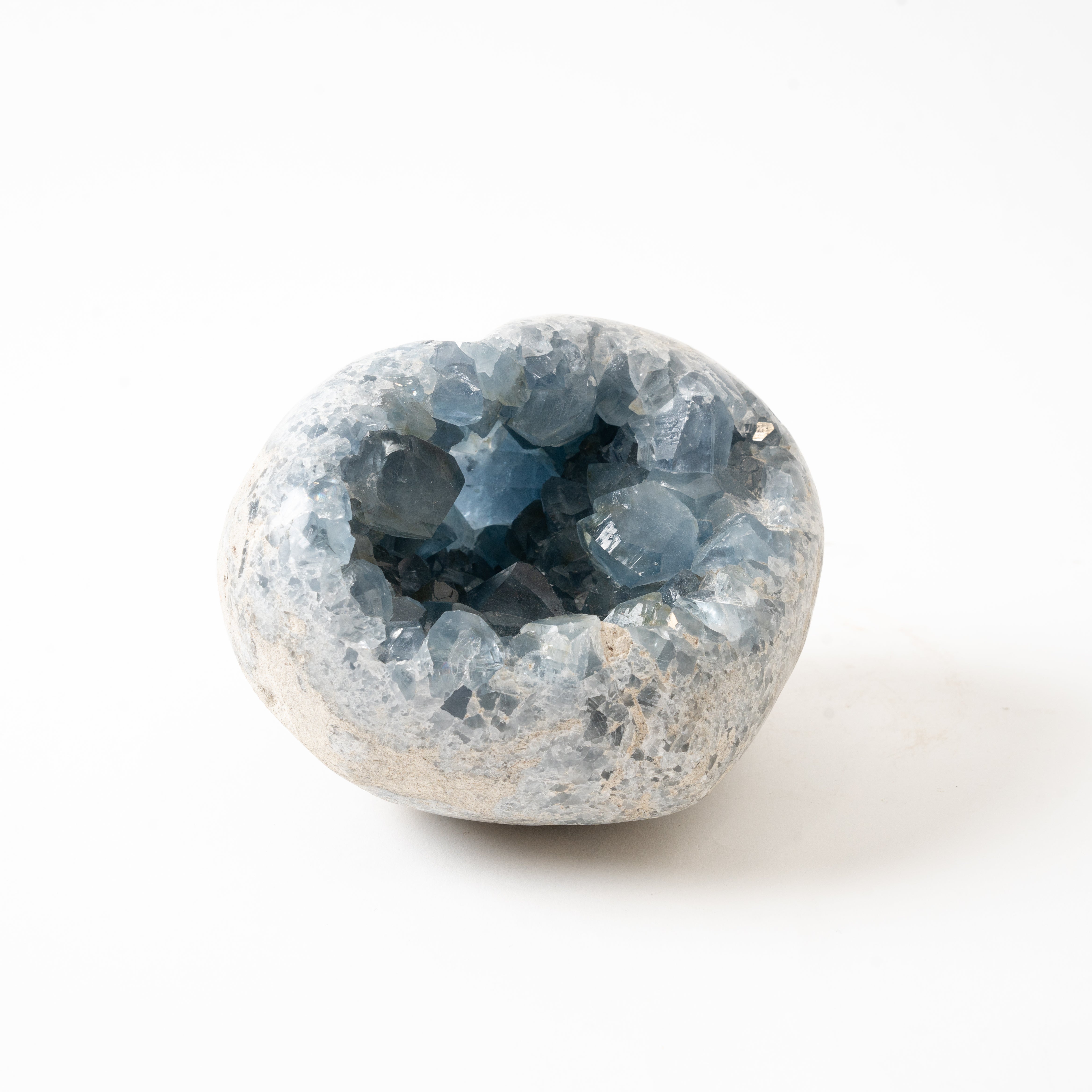 Celestite Heart Geode Side