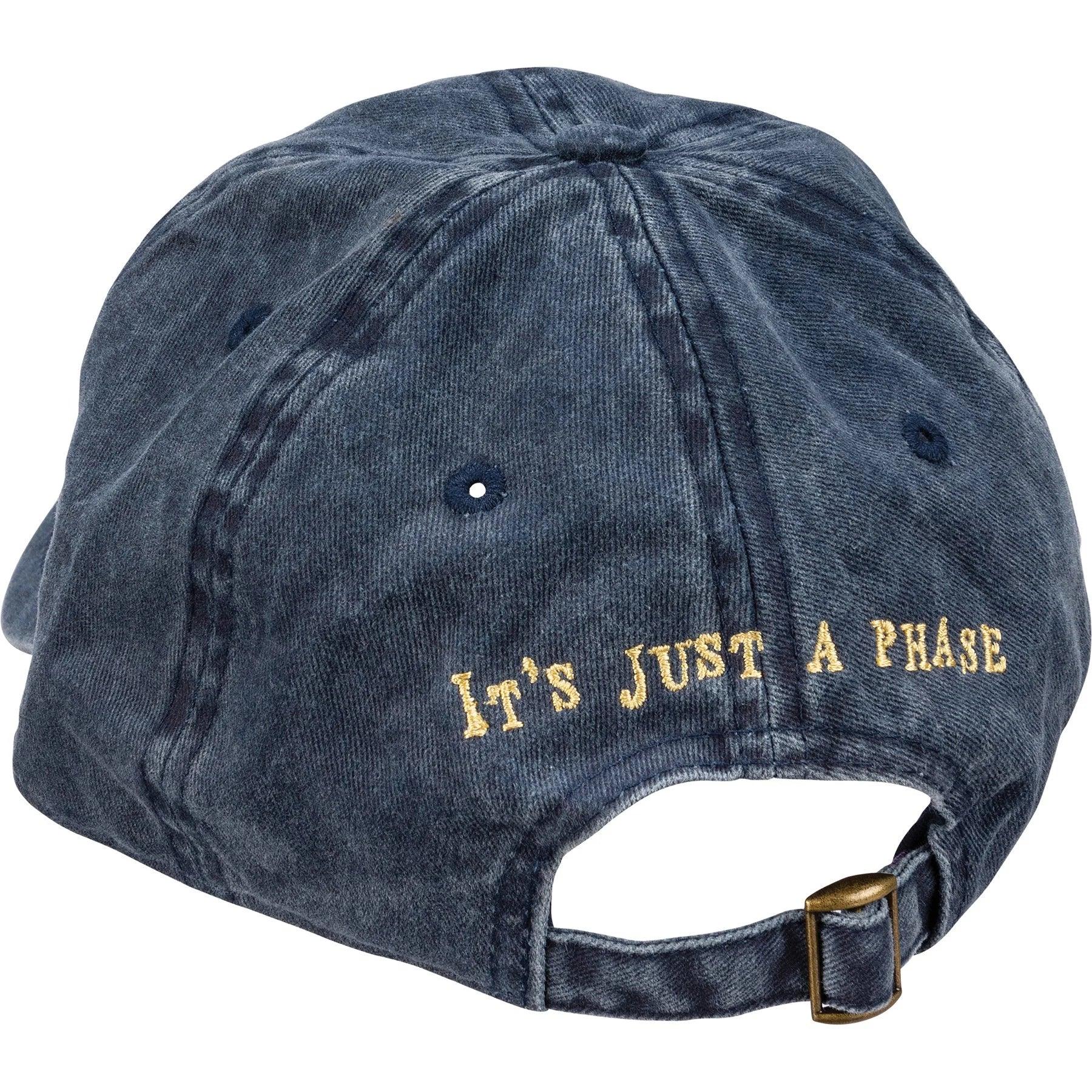 It's Just a Phase Moon Baseball Hat Back