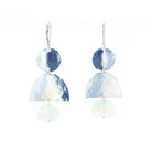 Rainbow Moonstone Tunisia Earrings Sterling Silver
