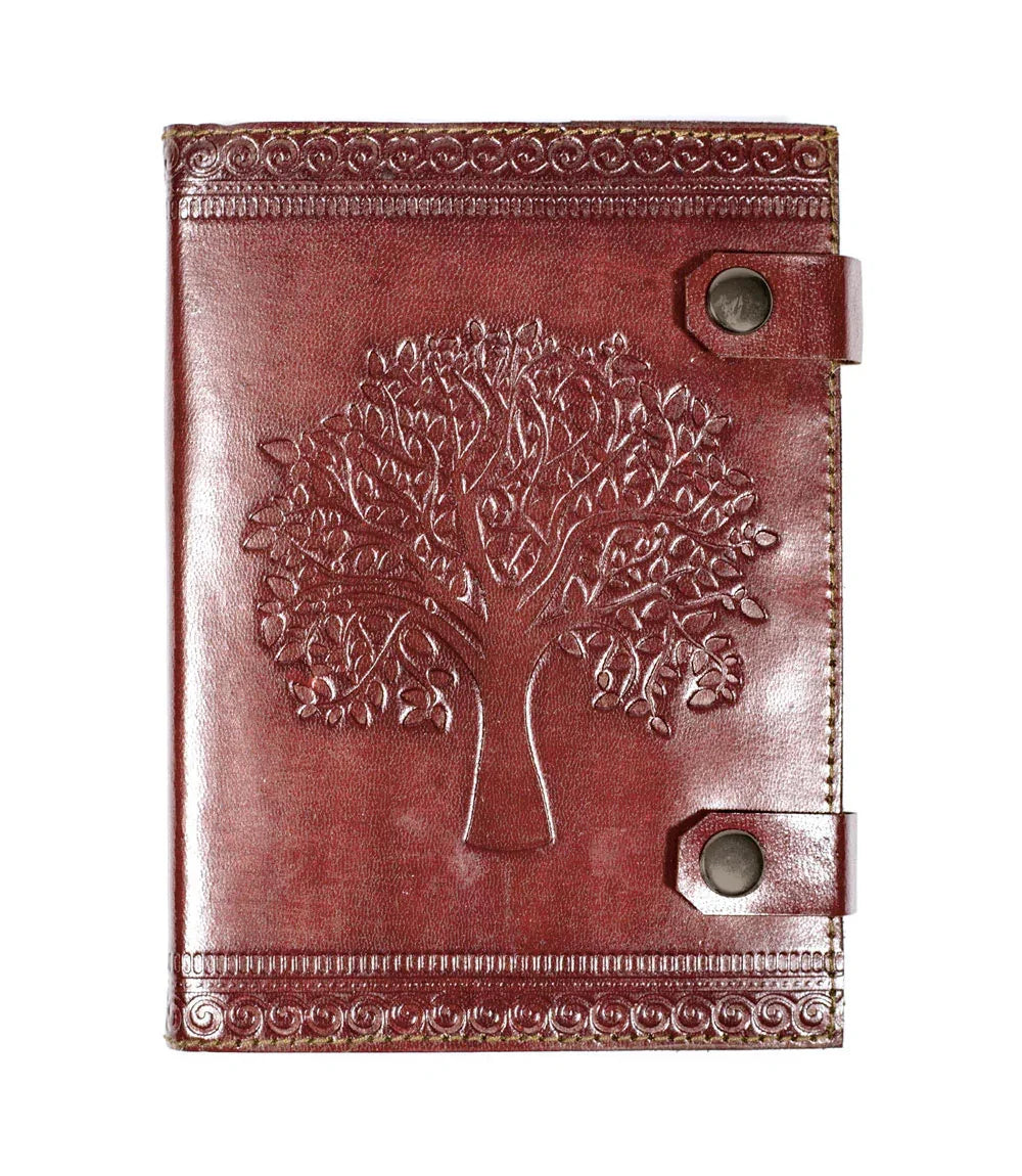 Matr Boomie Tree of Life Embossed Leather Refillable Journal