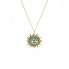 Atlantis Necklace with Turquoise Stone gold