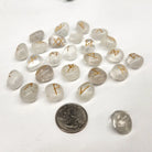 quartz Rune Set with pouch Sized with Coin