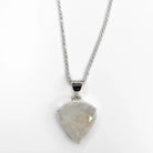 Rainbow Moonstone Faceted Pendant