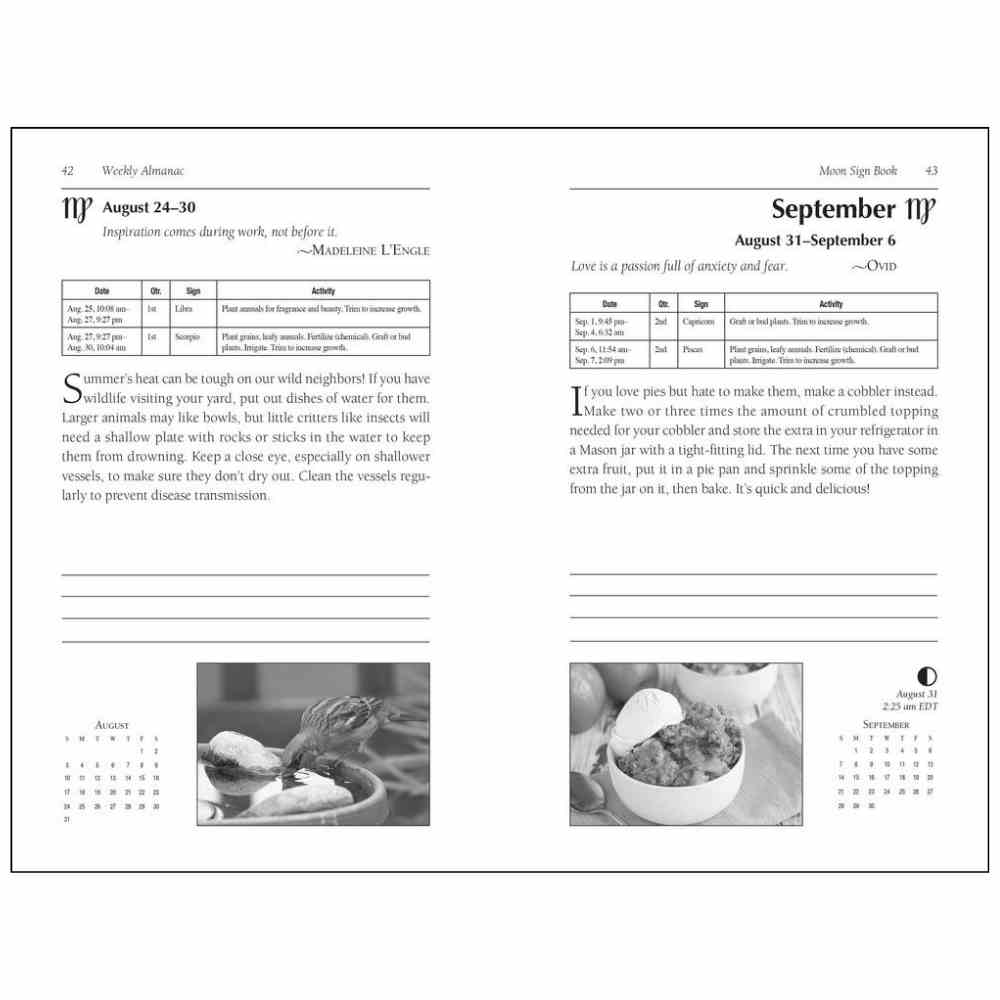 2025 Llewellyn Moon Sign Book Inside Page