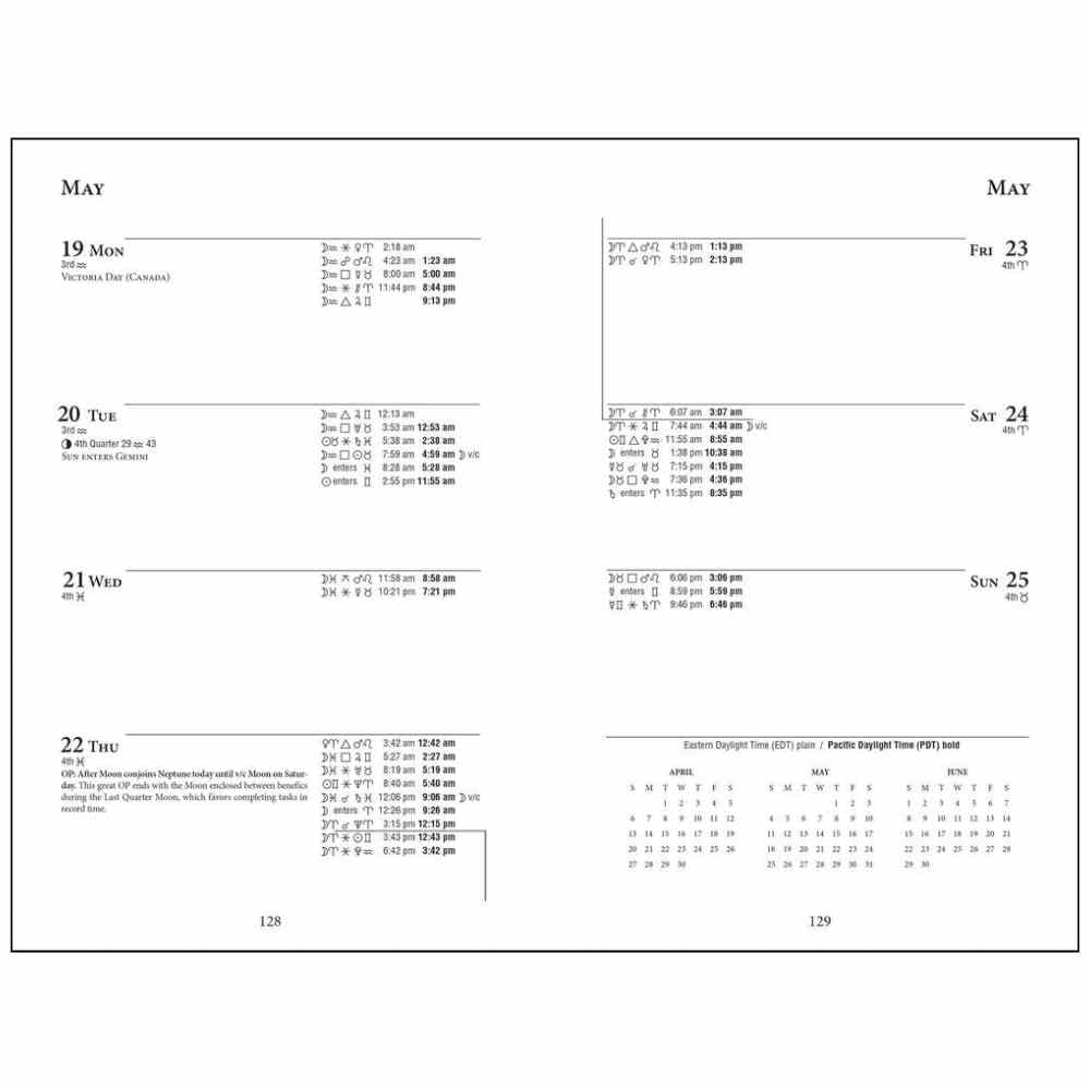 2025 Llewellyn Daily Planetary Guide