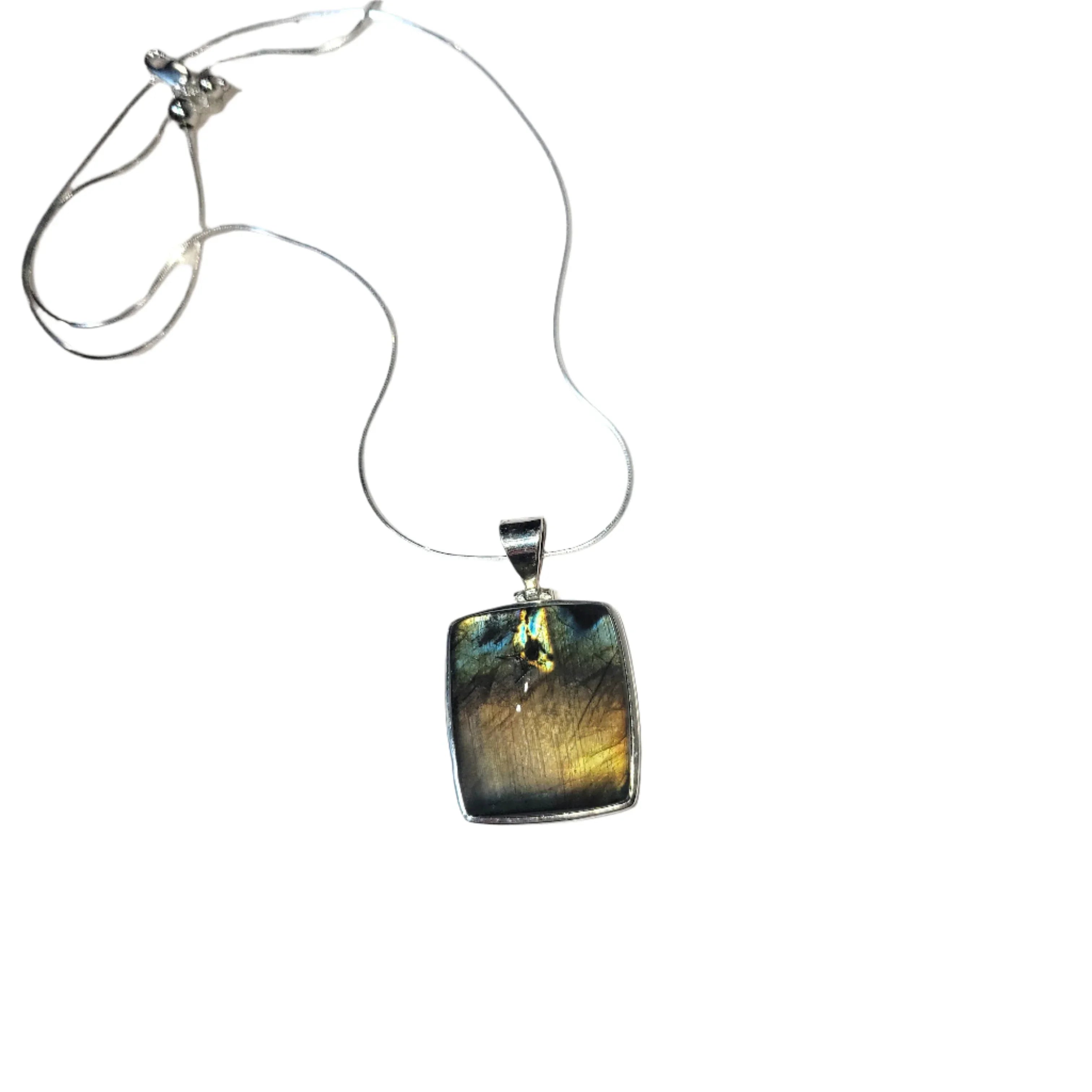 Labradorite Cabochon Pendant #2