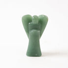 Aventurine Carved and Polished Stone Angel Front