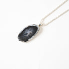 Quiet Magic Dendrite Opal Slice Necklace