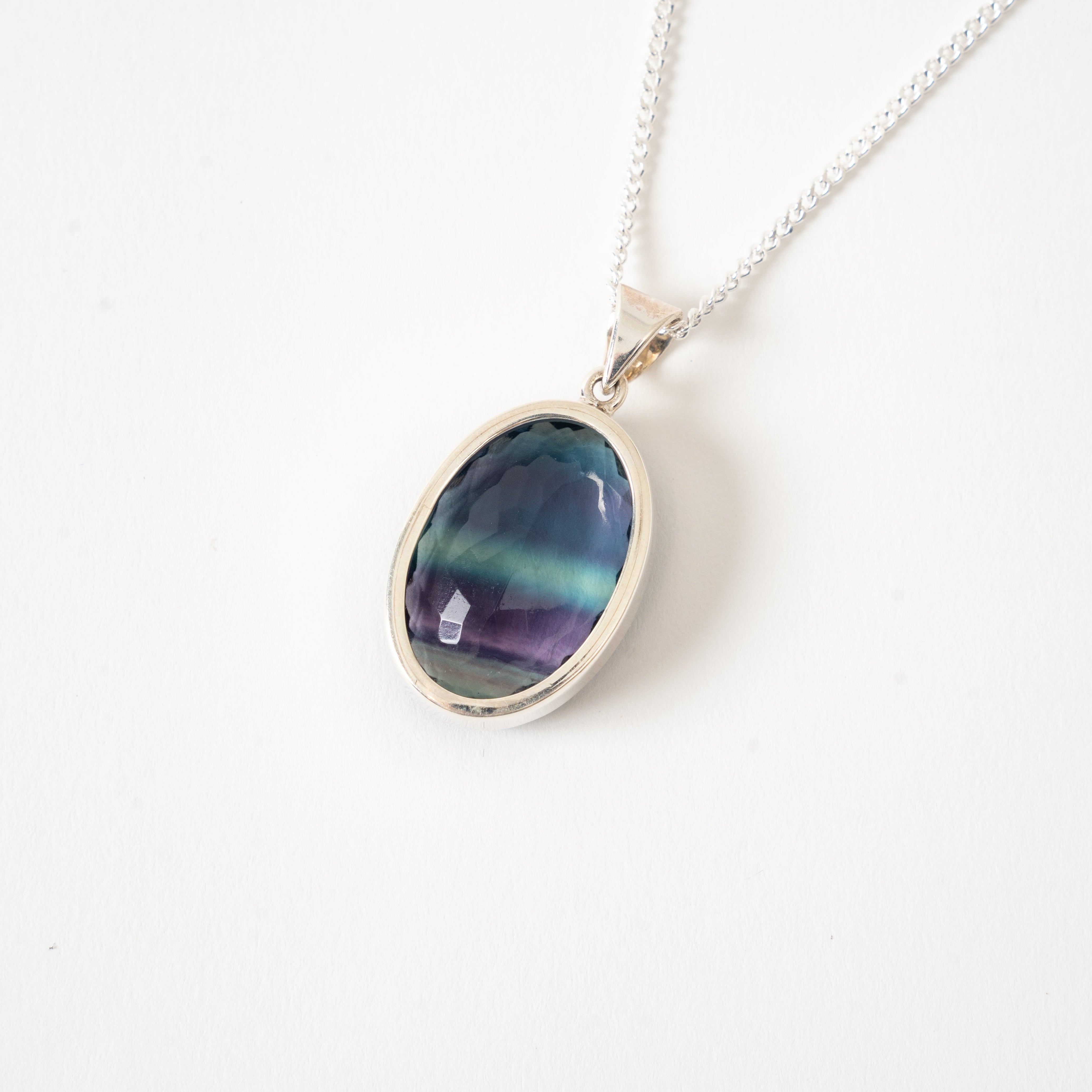 Faceted Fluorite Necklace