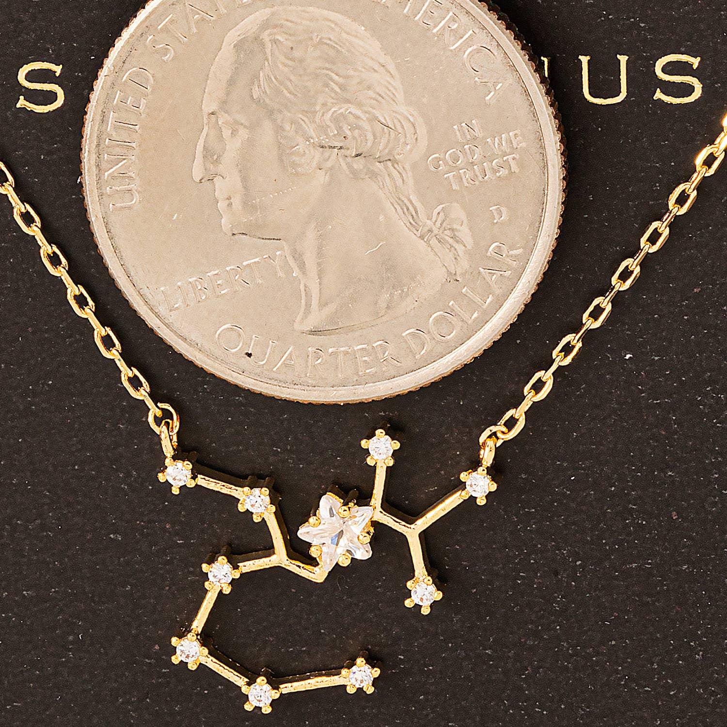 Capricorn Constellation Necklace Sized