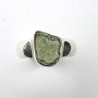 Natural Moldavite Ring front view