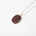 Heart Centering Eudialyte Stone Pendant Necklace