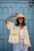 Radiate Love Pixie Duster Cropped Kimono with Sunrise