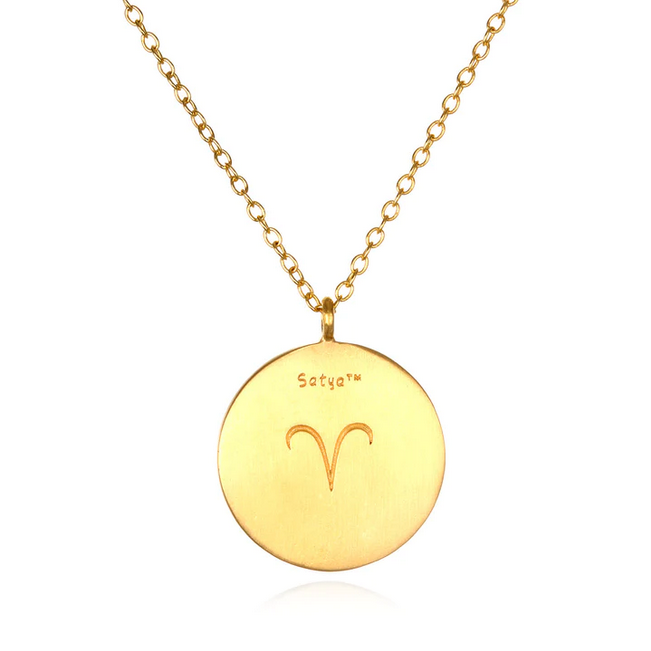 Aries Diamond Zodiac Necklace