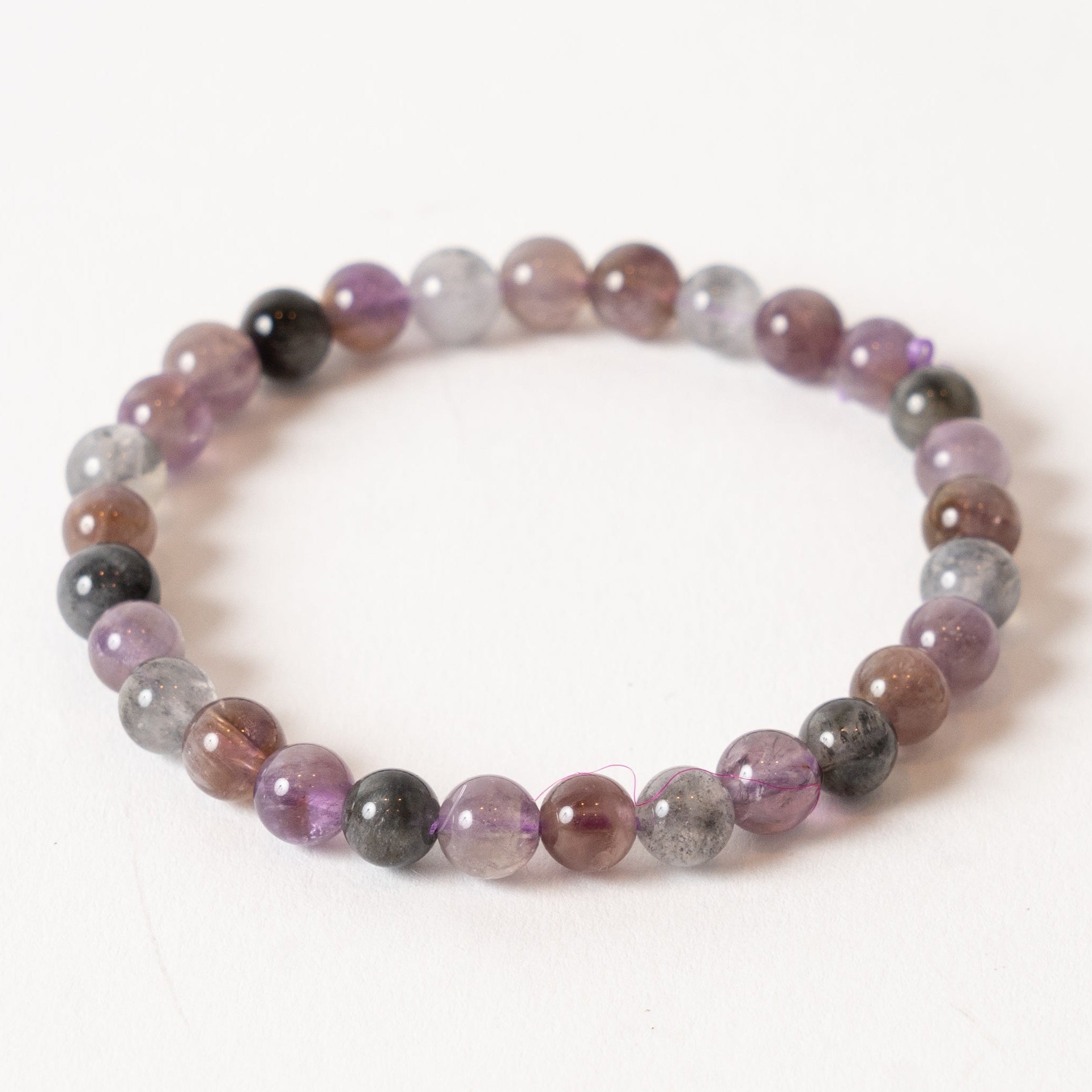 Auralite 8mm Smooth Bead Sretch Bracelet