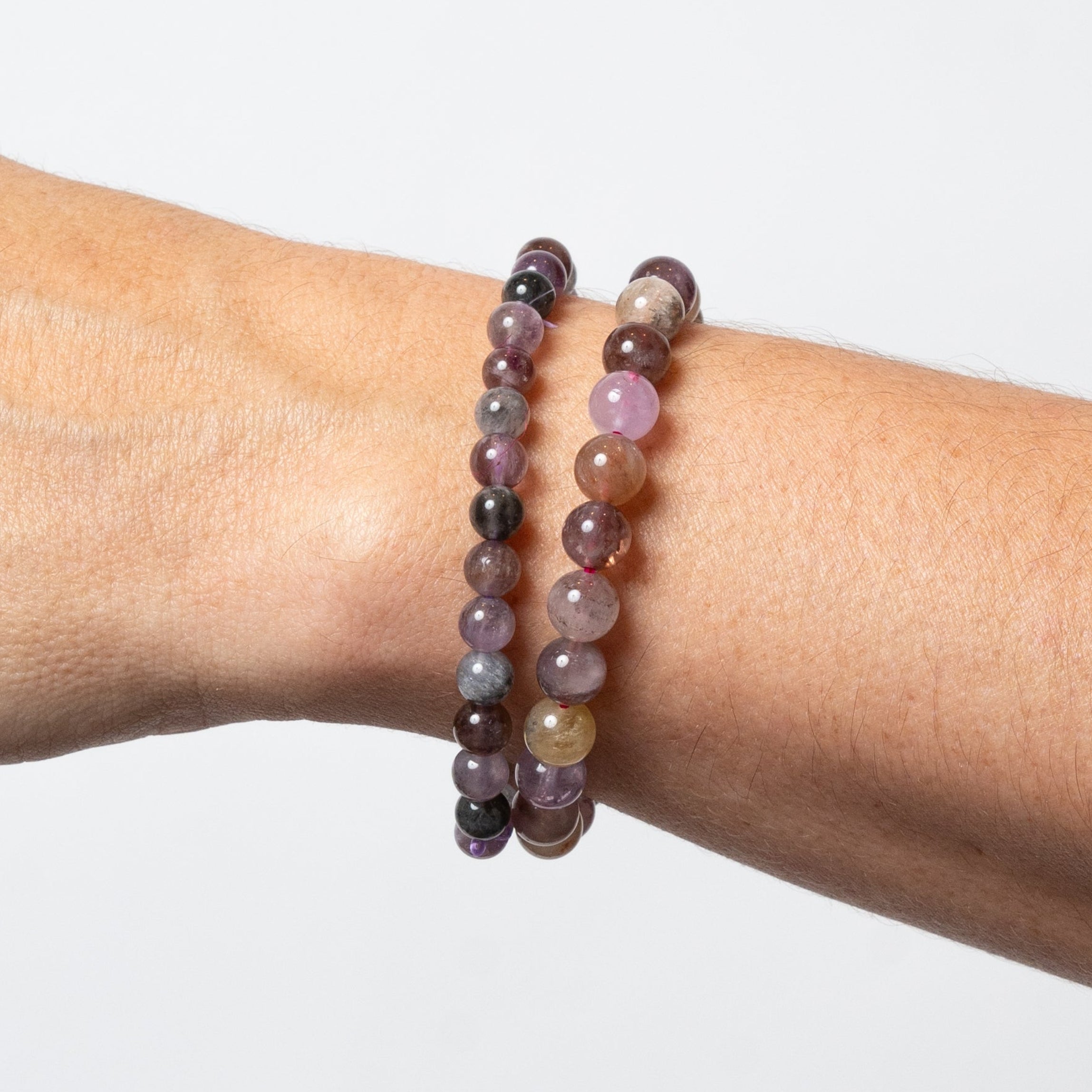 Auralite 8mm Smooth Bead Sretch Bracelet