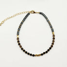 Obsidian, Smoky Quartz and Hematite Grounding and Balance Bracelet