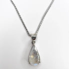 Rainbow Moonstone Faceted Pear Pendant