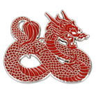 Dragon Pin, Red, Enamel