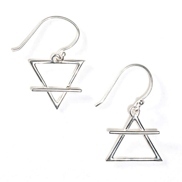 Alchemy Earth and Air Symbols Earrings