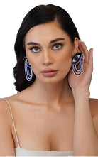 Egyptian Evil Eye Earrings Side View