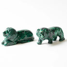 Pair of Malachite Lions