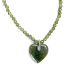 Jade Heart Necklace closer