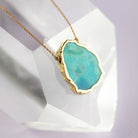 Turquoise Alchemy Necklace for Dare Greatly Up Close