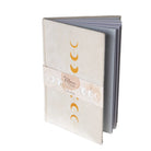 Moon Phases Velvet Journal Open