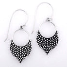 Lotus Petal Granulated Earrings