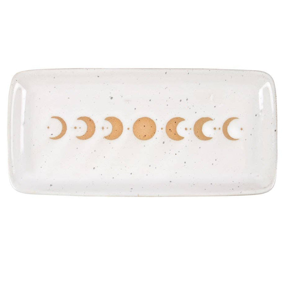 Moon Phase Ceramic Trinket Tray