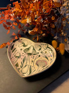 Starry Mushrooms Trinket Dish with Leaves