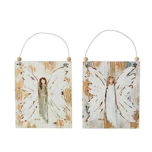 ngel on Painted Wood Plaque