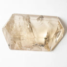 Clear crystal on a white background